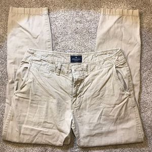 American Eagle Khaki Chino Pants, 33x32